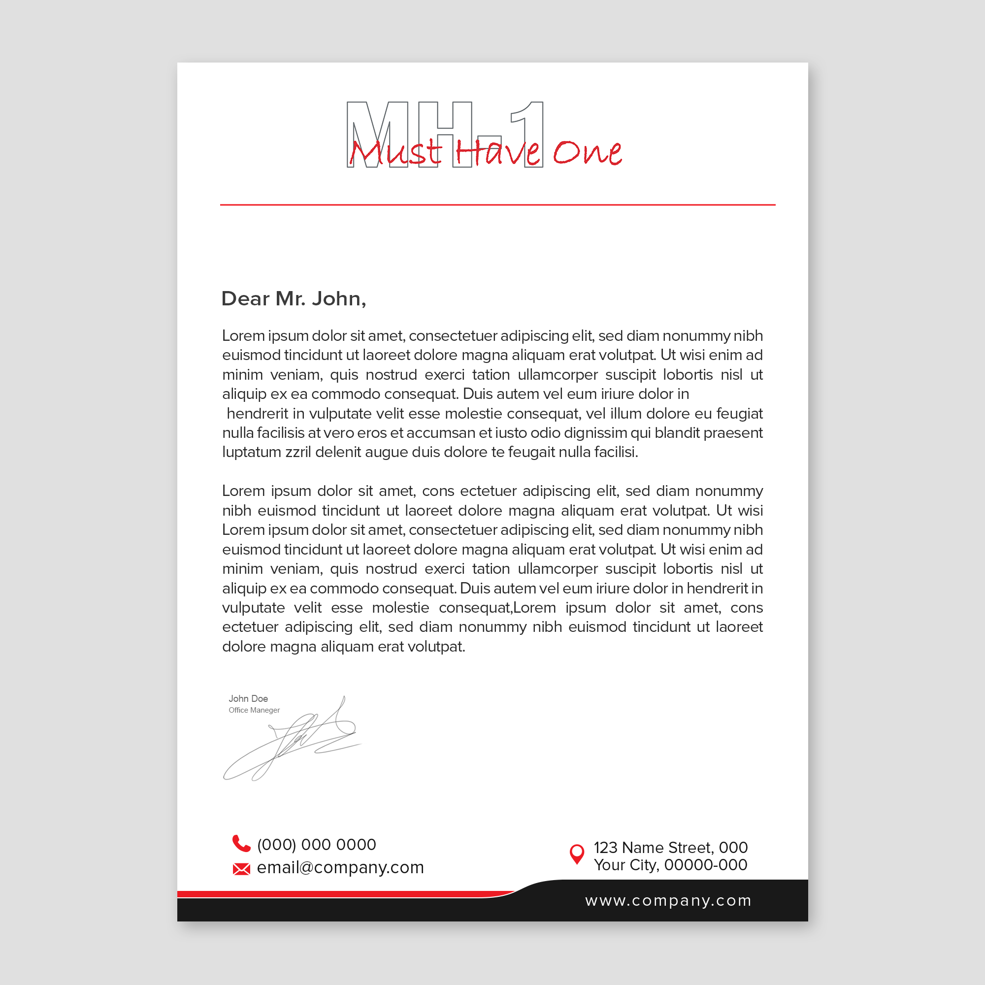 Stationery Design by WellDesign for Must Have One Ltd | Design #35169658