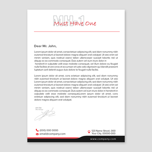 Stationery Design by WellDesign for Must Have One Ltd | Design: #35169658
