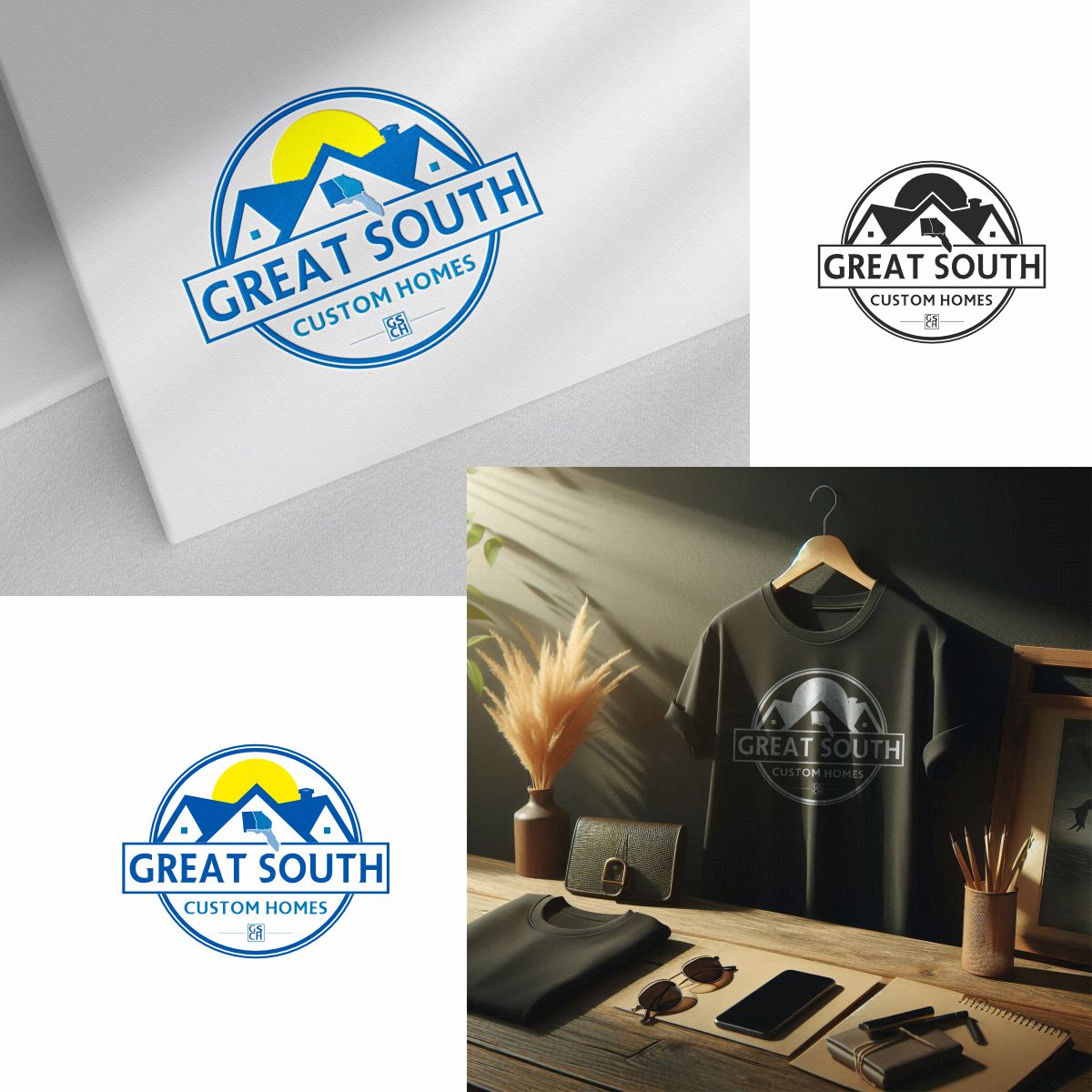 Logo Design by Fortmindz for Great South Custom Homes | Design #35164187