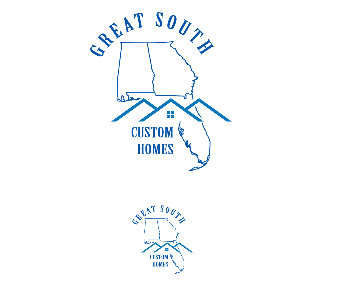 Logo Design by Paint-Tools for Great South Custom Homes | Design #35159549