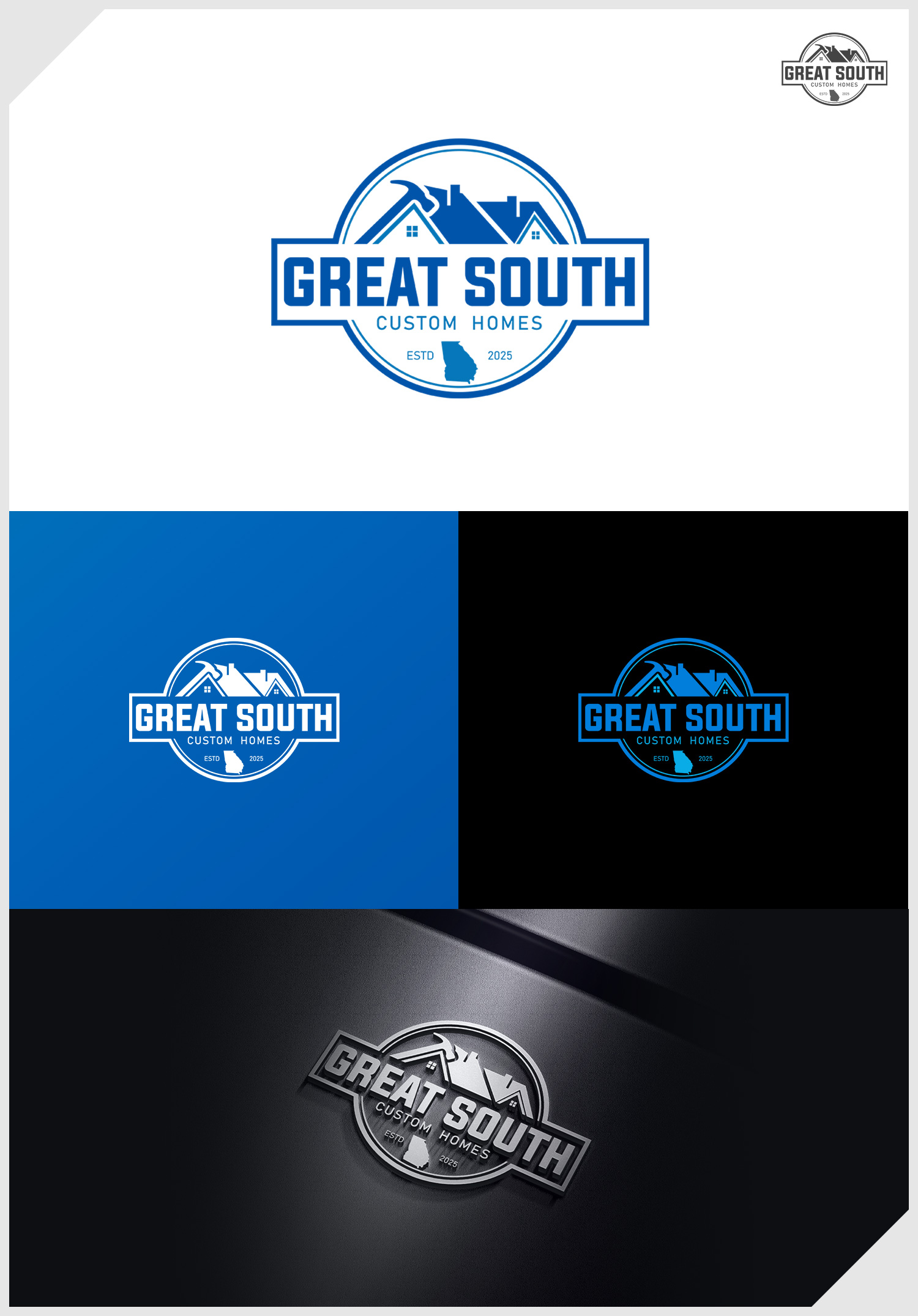 Logo-Design von IDesign1606 für Great South Custom Homes | Design #35160157