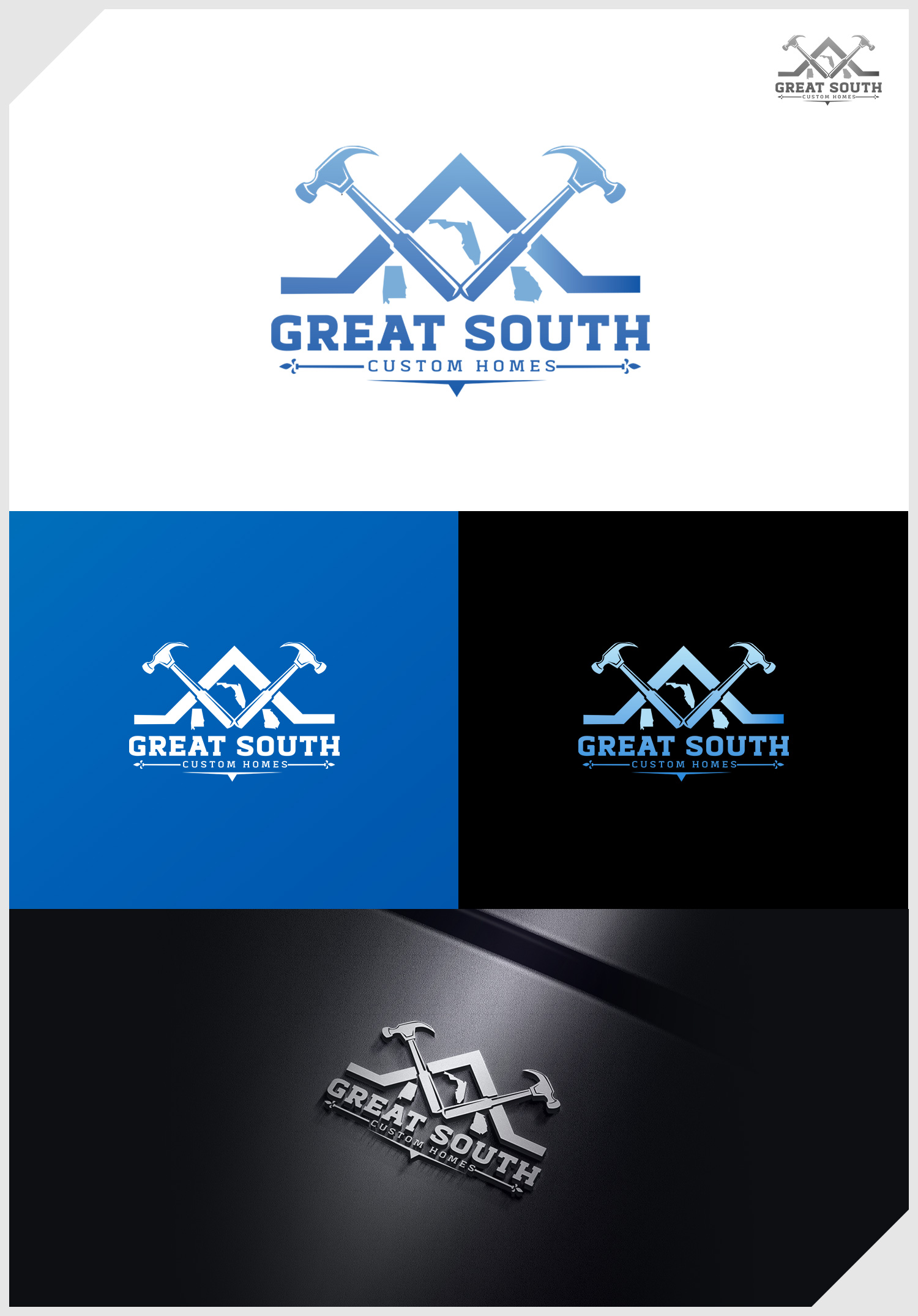 Design de Logo par IDesign1606 pour Great South Custom Homes | Design #35160303