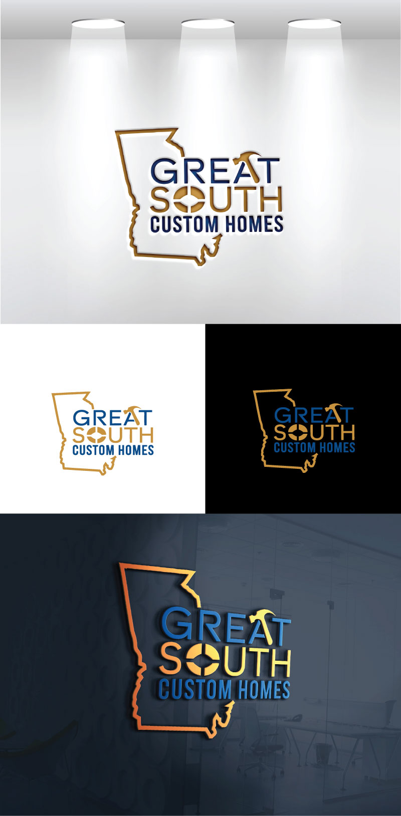 Logo Design by VectorForge for Great South Custom Homes | Design #35159631