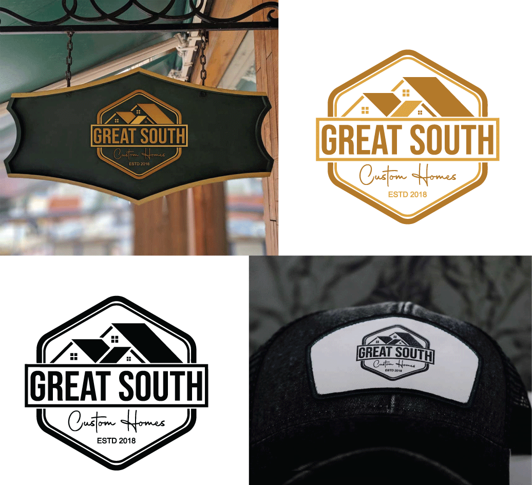 Logo Design by Logo24.com for Great South Custom Homes | Design #35167371