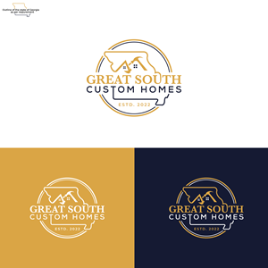 Logo Design by M Art & Design for Great South Custom Homes | Design: #35157846