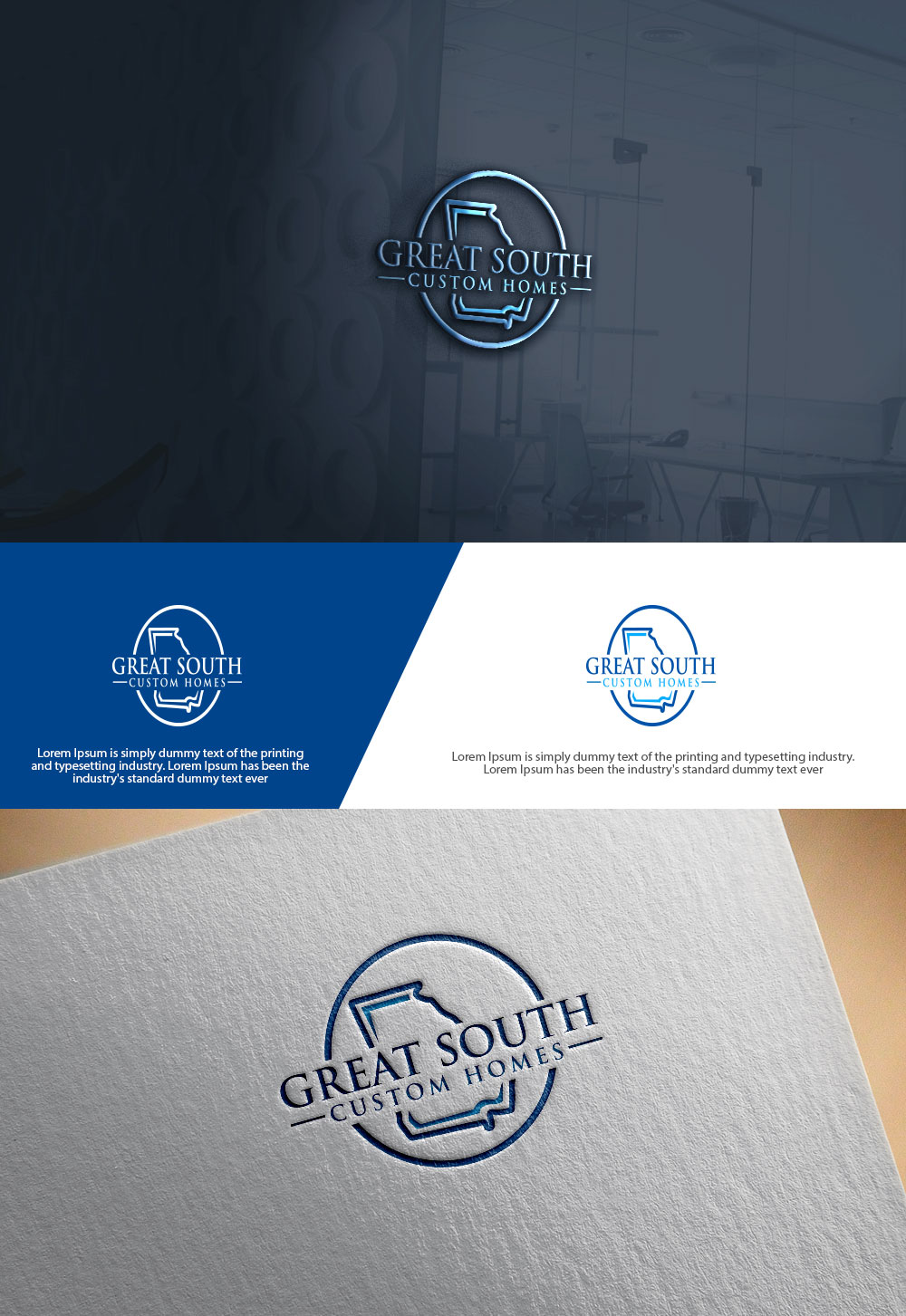 Logo Design by sulemani  creation for Great South Custom Homes | Design #35167638
