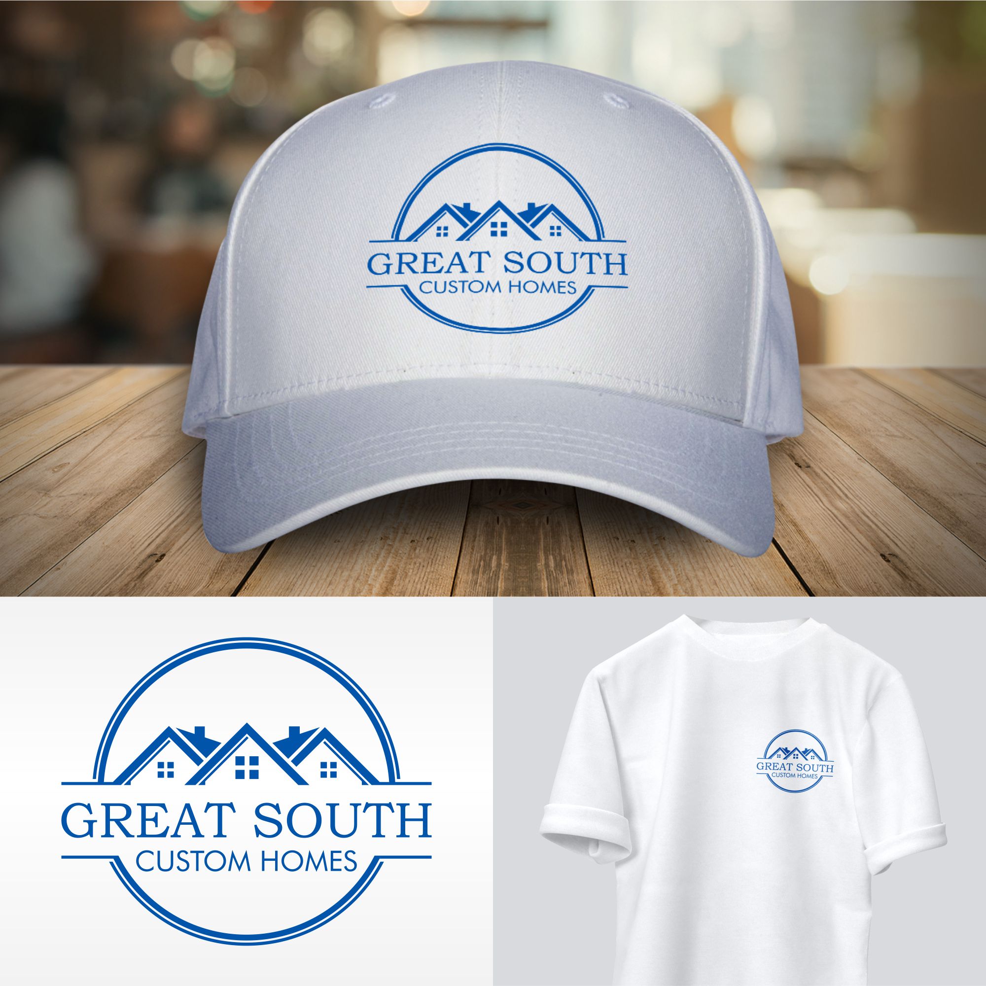 Logo Design by magelangart for Great South Custom Homes | Design #35167590