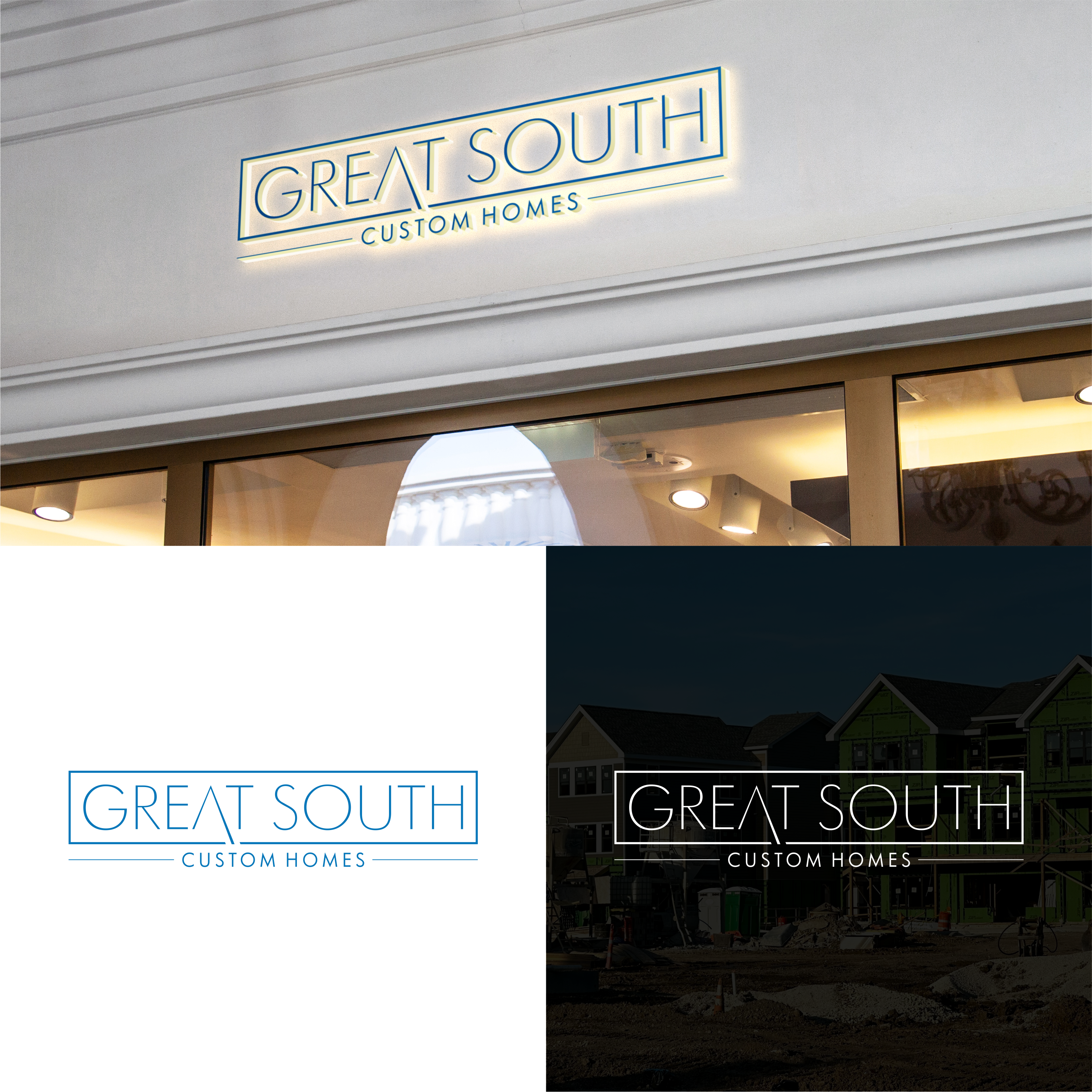 Logo Design by izdihaar studio for Great South Custom Homes | Design #35166559
