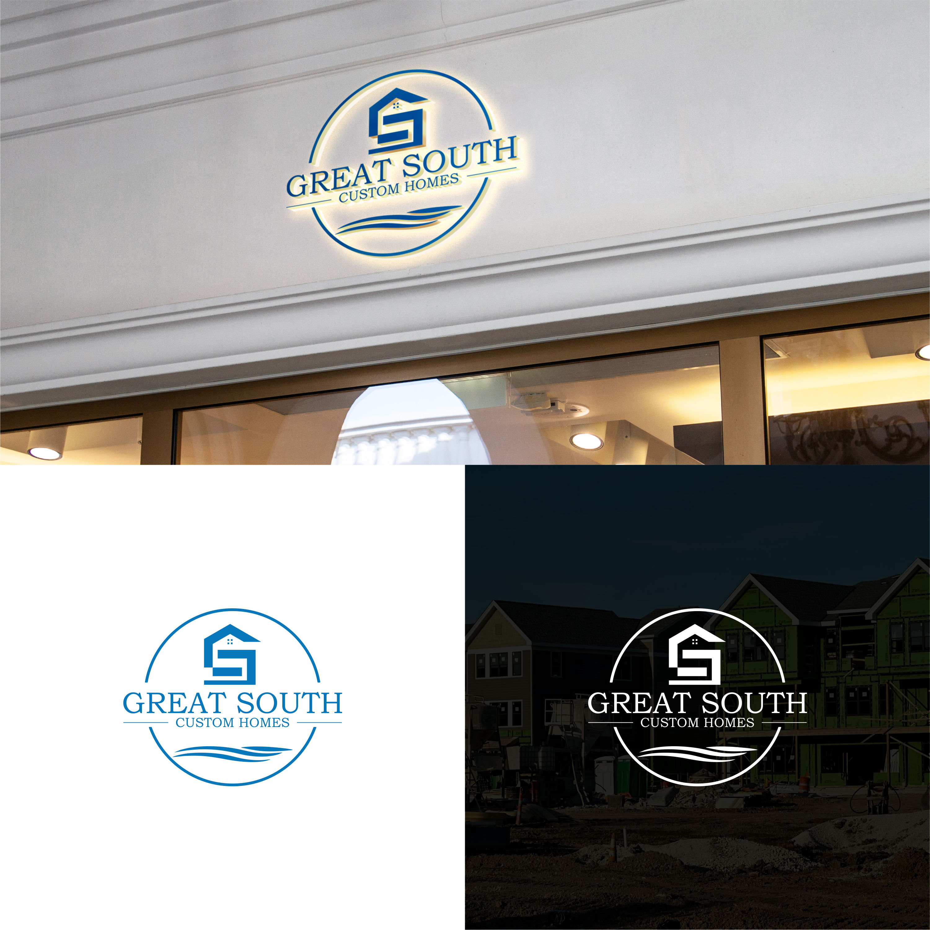 Logo Design by izdihaar studio for Great South Custom Homes | Design #35166560