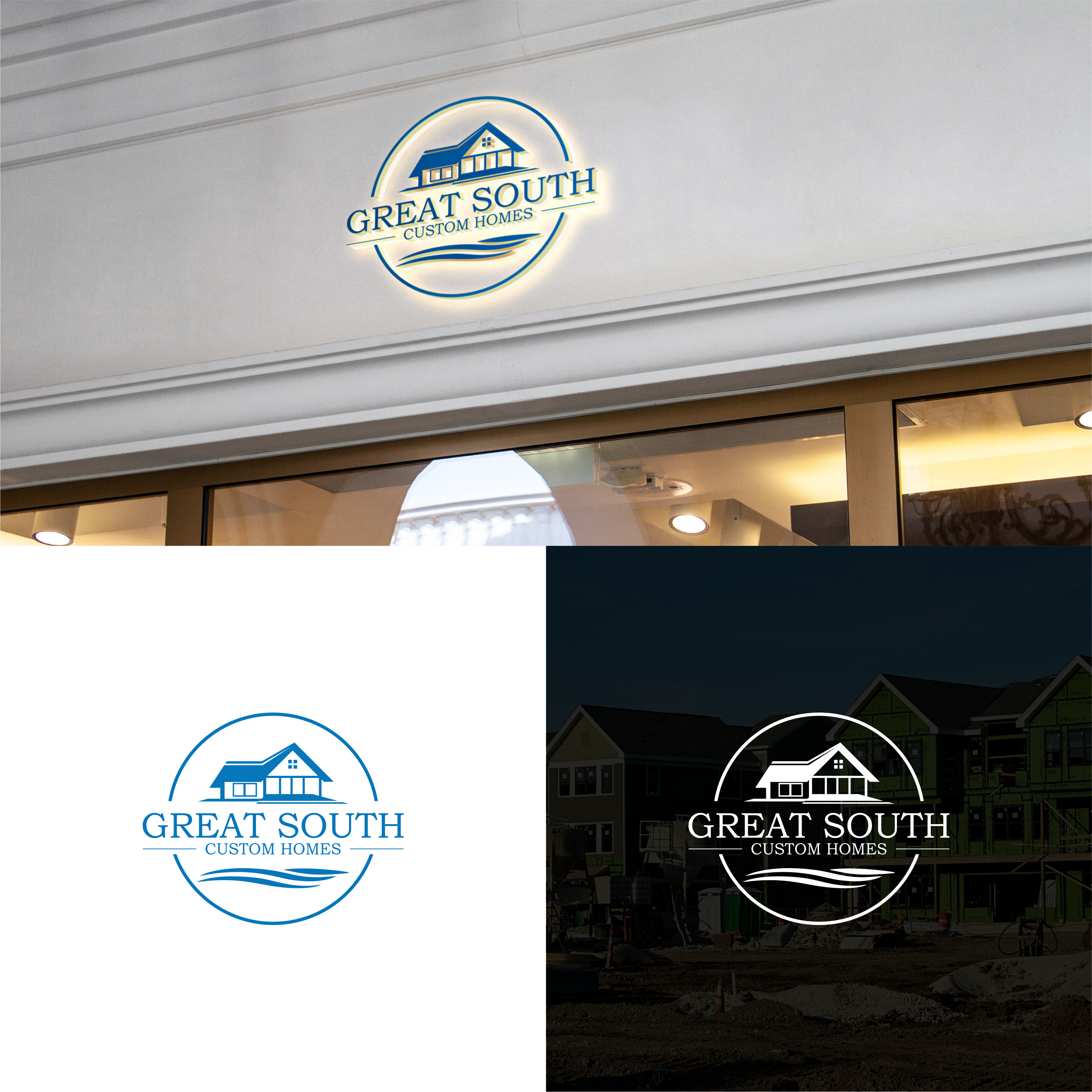 Logo Design by izdihaar studio for Great South Custom Homes | Design #35166561