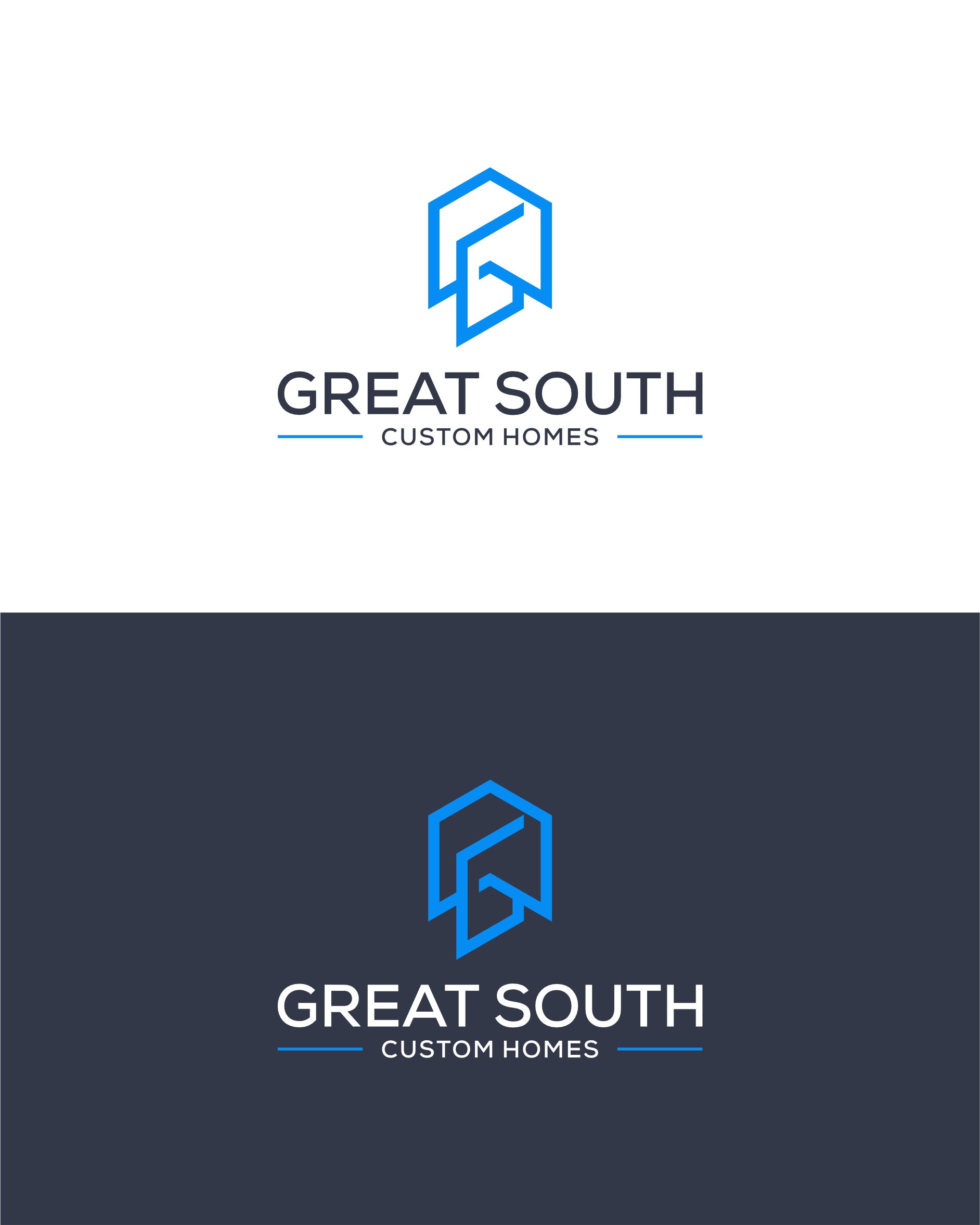 Logo Design by ander sky dc for Great South Custom Homes | Design #35164298