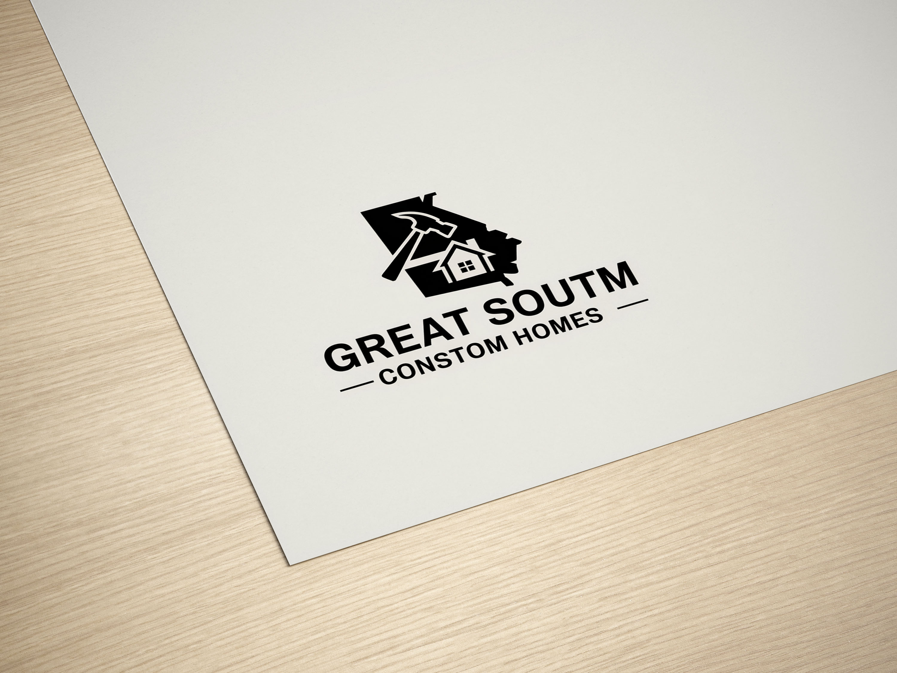 Logo Design by D -lara seen for Great South Custom Homes | Design #35158732