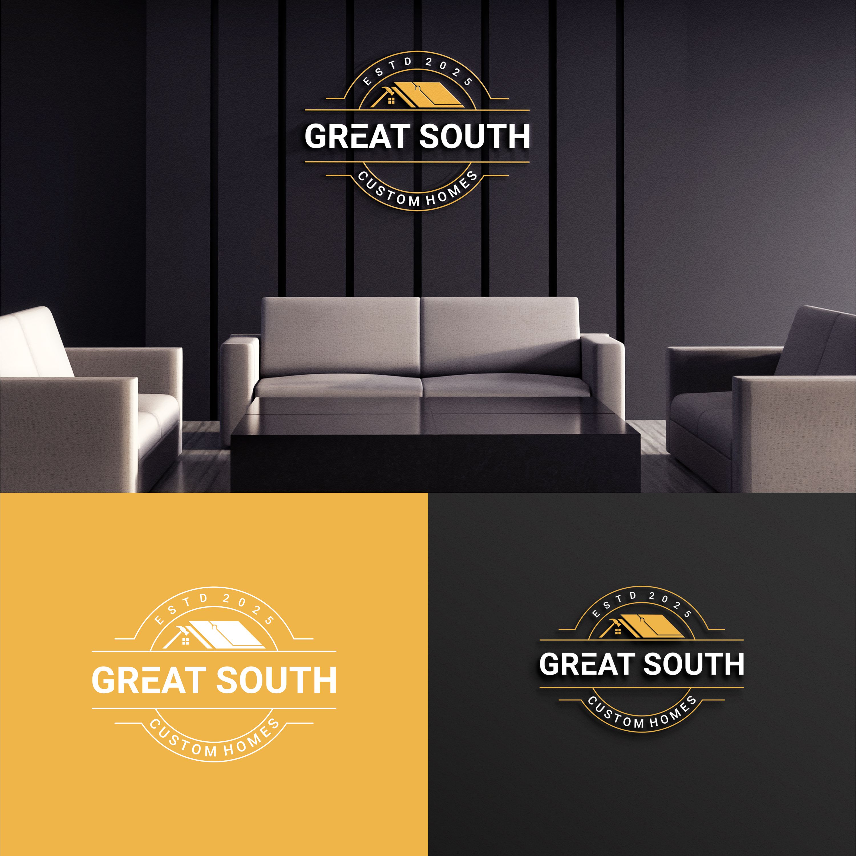 Logo Design by Berkah_Bandot for Great South Custom Homes | Design #35166864