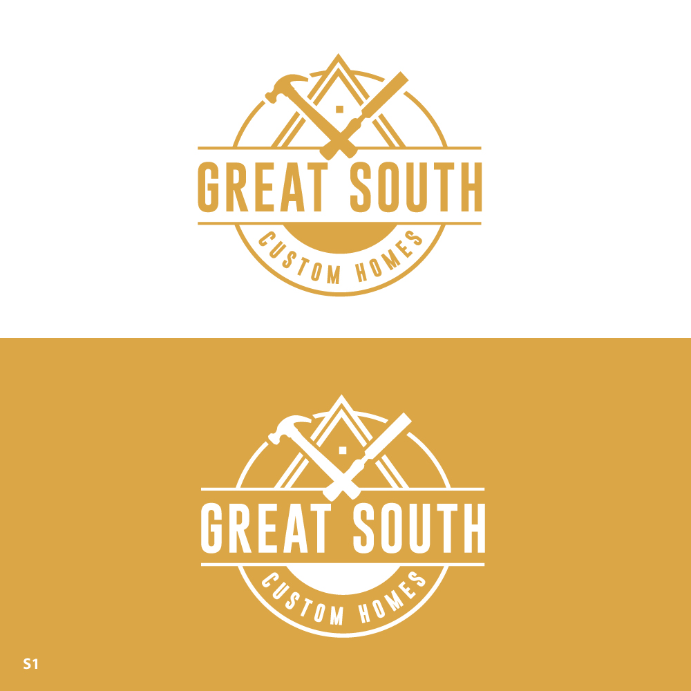 Logo Design by Sujit Banerjee for Great South Custom Homes | Design #35159841