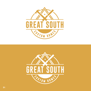 Logo Design by Sujit Banerjee for Great South Custom Homes | Design: #35159841