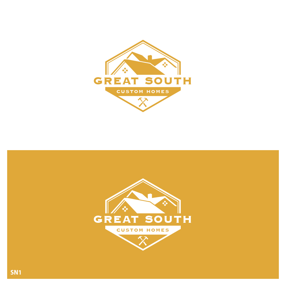 Logo Design by Sujit Banerjee for Great South Custom Homes | Design #35159842