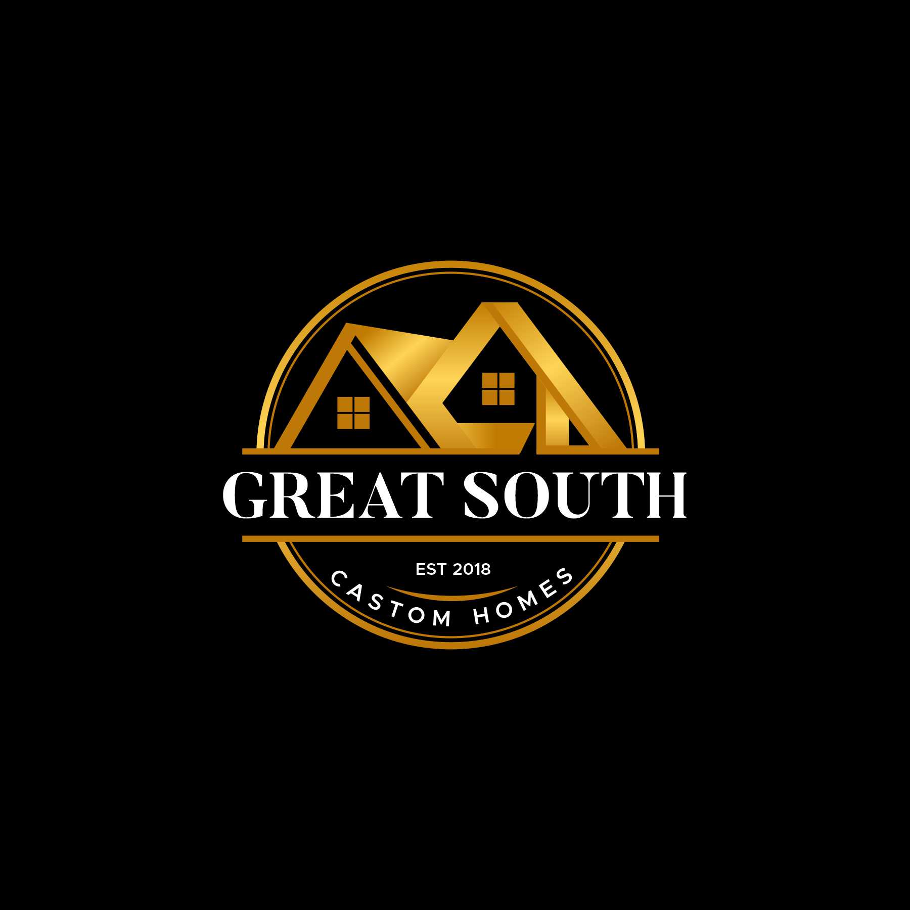 Logo Design by debdesign for Great South Custom Homes | Design #35166437