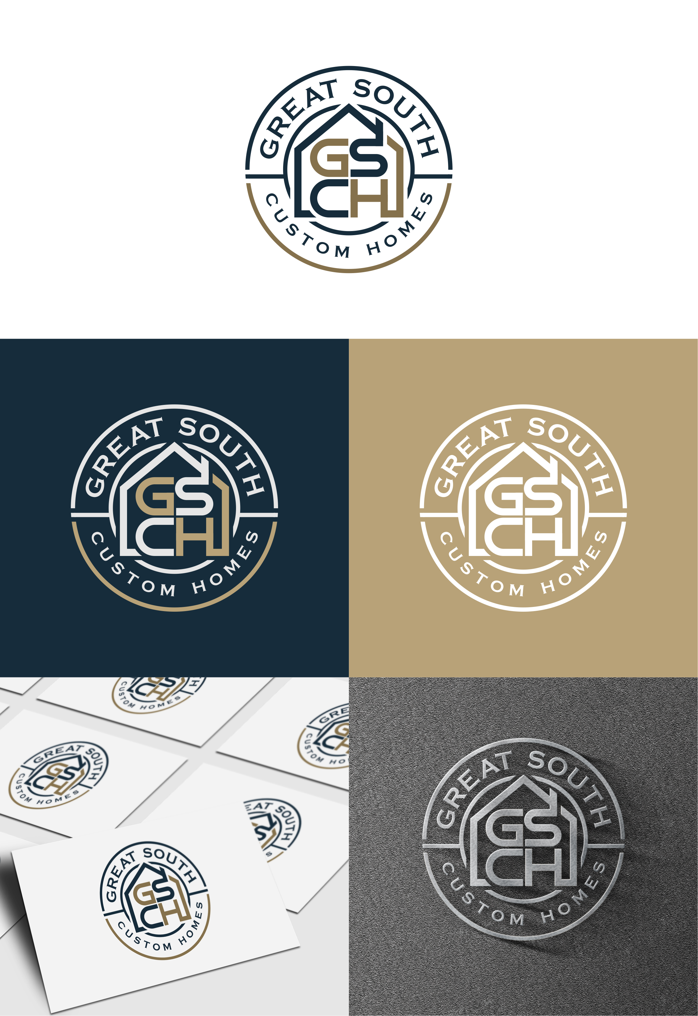 Logo-Design von artswolf für Great South Custom Homes | Design #35163196