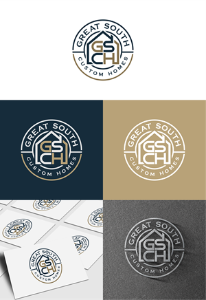 Logo Design by artswolf for Great South Custom Homes | Design: #35163196