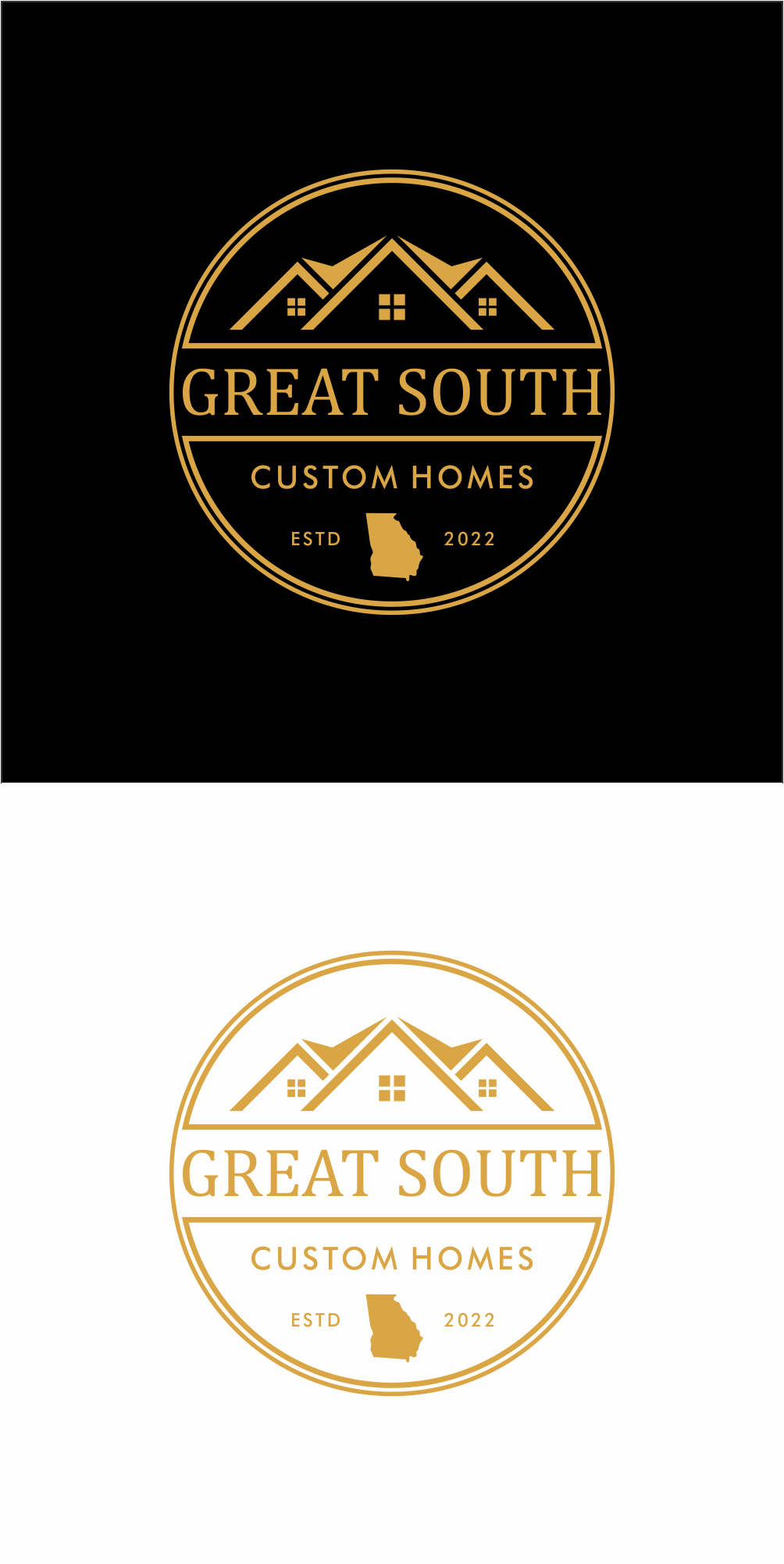 Logo Design by simpatiart for Great South Custom Homes | Design #35162844