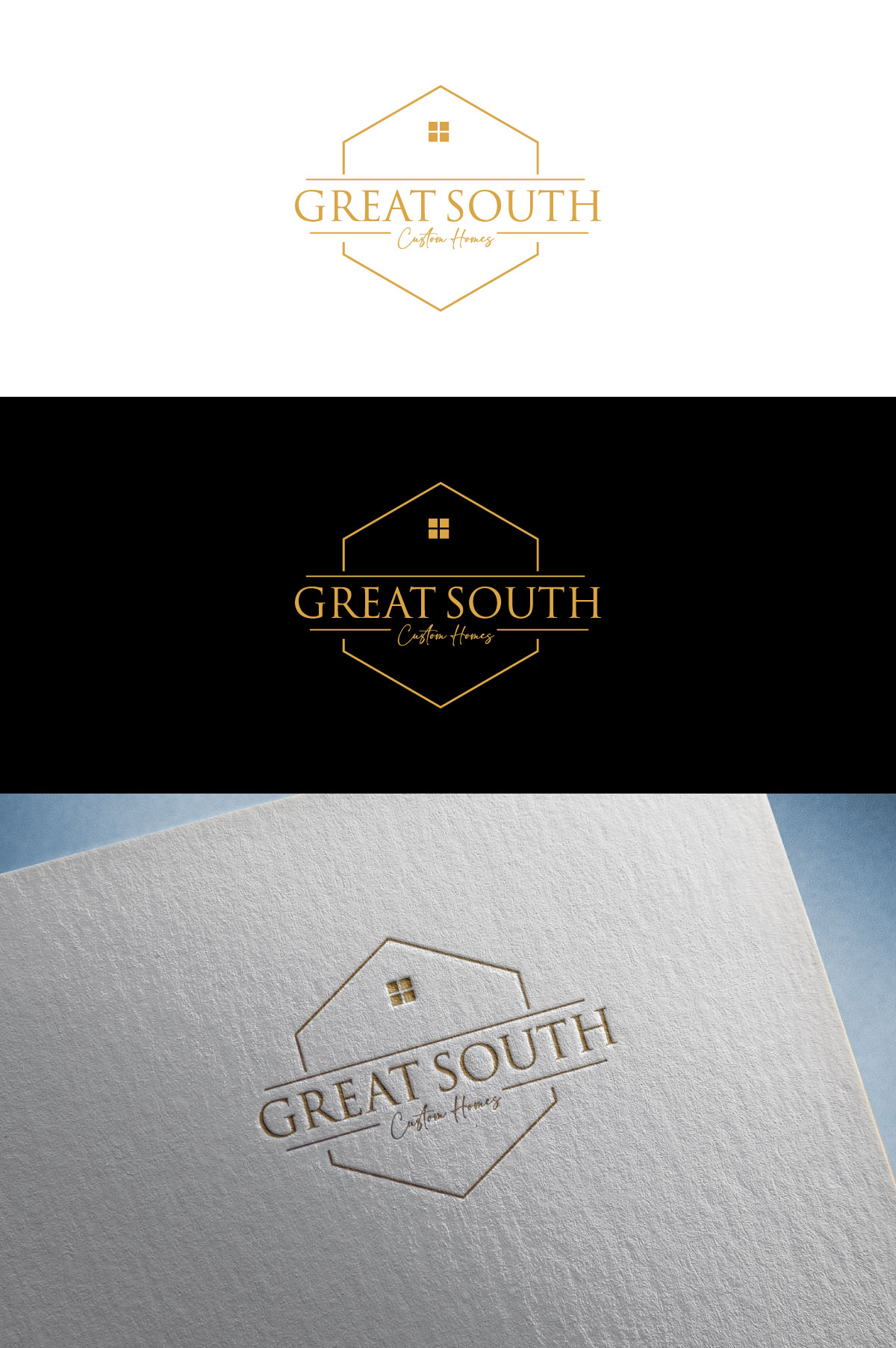Logo Design by flora.c design for Great South Custom Homes | Design #35160959