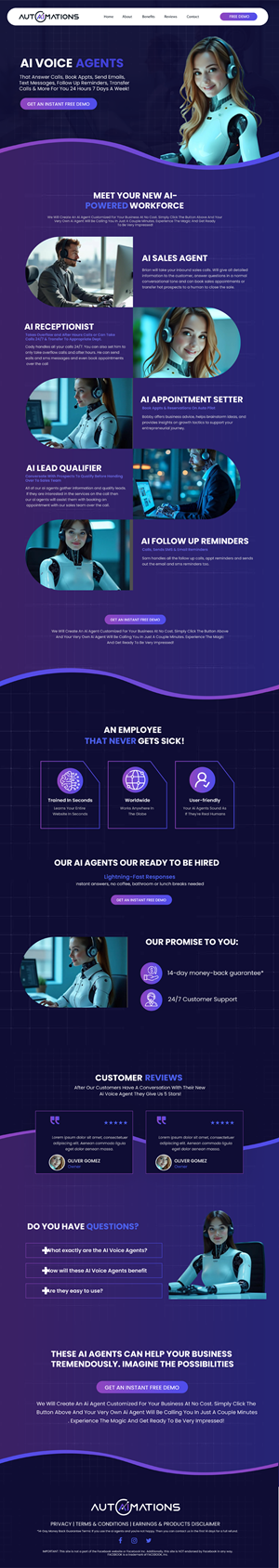 Landing Page-Design von WahDesign für Shane | Design #35190707