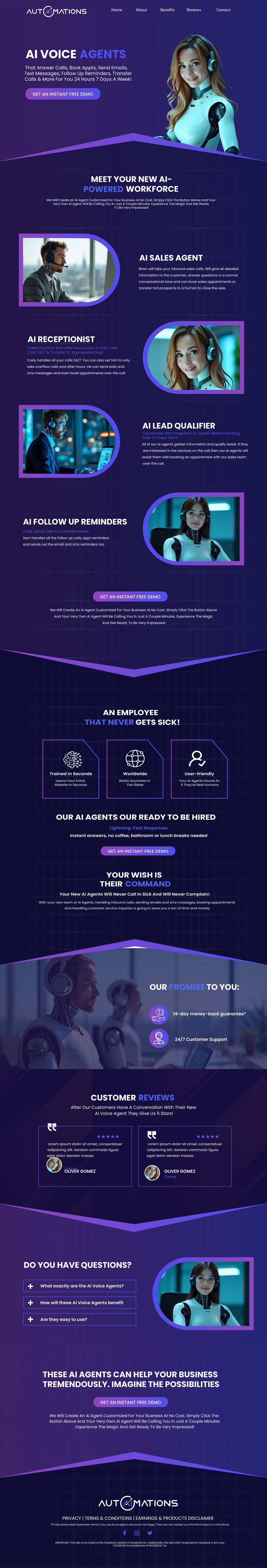 Landing Page Design by WahDesign for Shane | Design #35192584