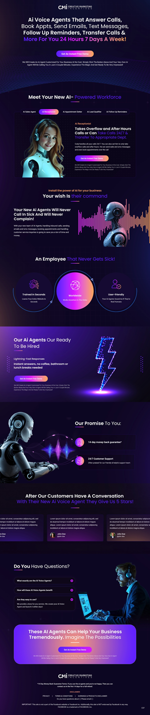 Landing Page Design by pb for Shane | Design: #35167111