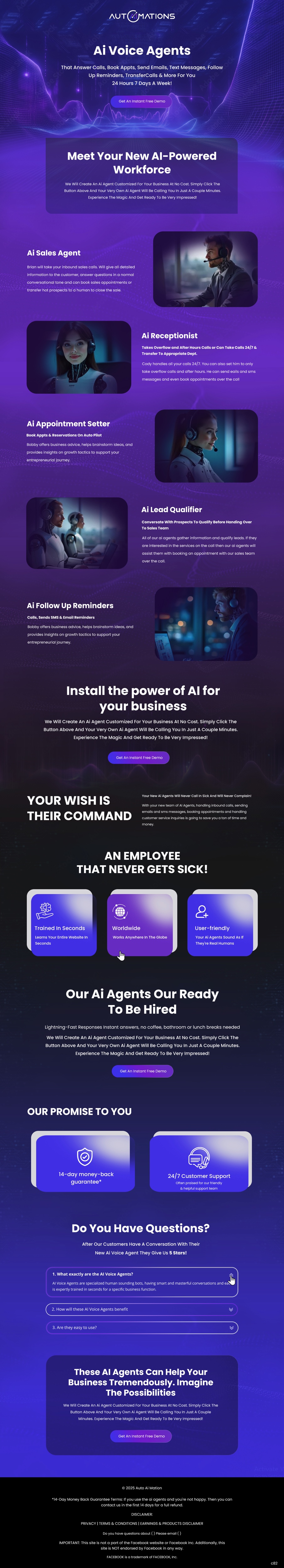 Landing Page Design by pb for Shane | Design #35174852