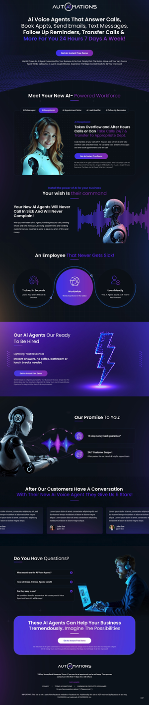 Landing Page-Design von pb für Shane | Design: #35174853