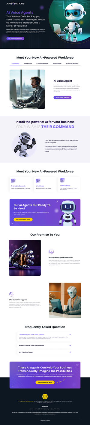 Landing Page Design by Sbss for Shane | Design: #35166274