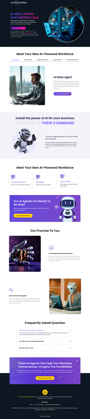 Landing Page Design by Sbss for Shane | Design: #35166980
