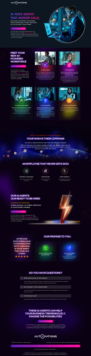 Landing Page Design by Sbss for Shane | Design: #35166982