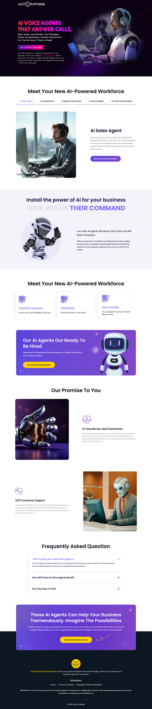 Landing Page Design by Sbss for Shane | Design: #35166987