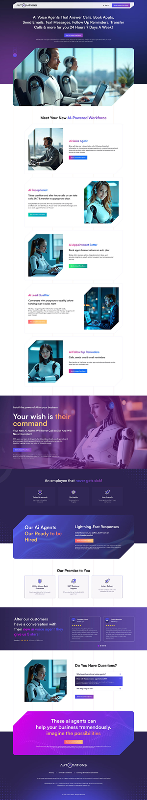 Landing Page Design by Ved Web Services