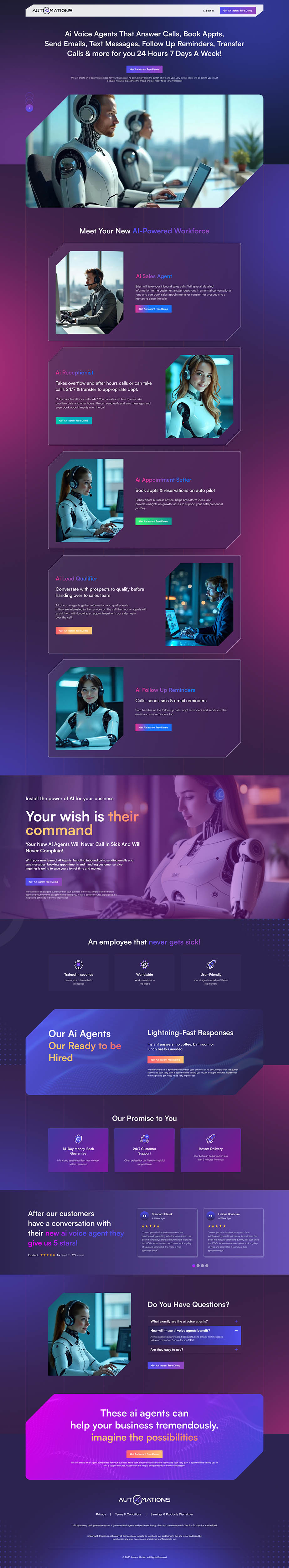 Landing Page Design by Ved Web Services for Shane | Design #35181512