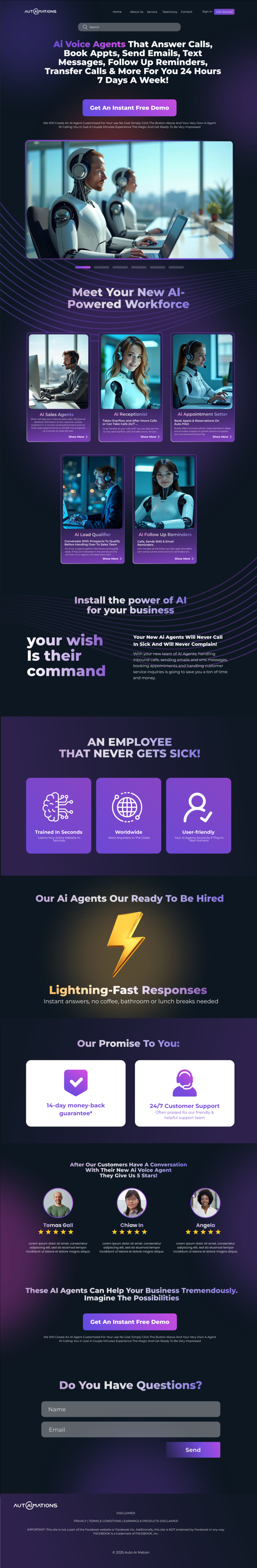 Landing Page Design by Alanmaulidan for Shane | Design #35195086
