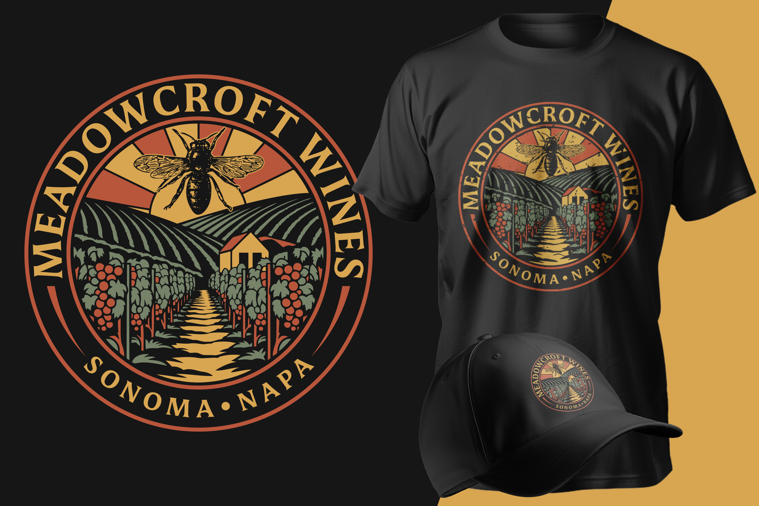 T-shirt Design by Ismail Hossain for Meadowcroft Wines | Design #35168026