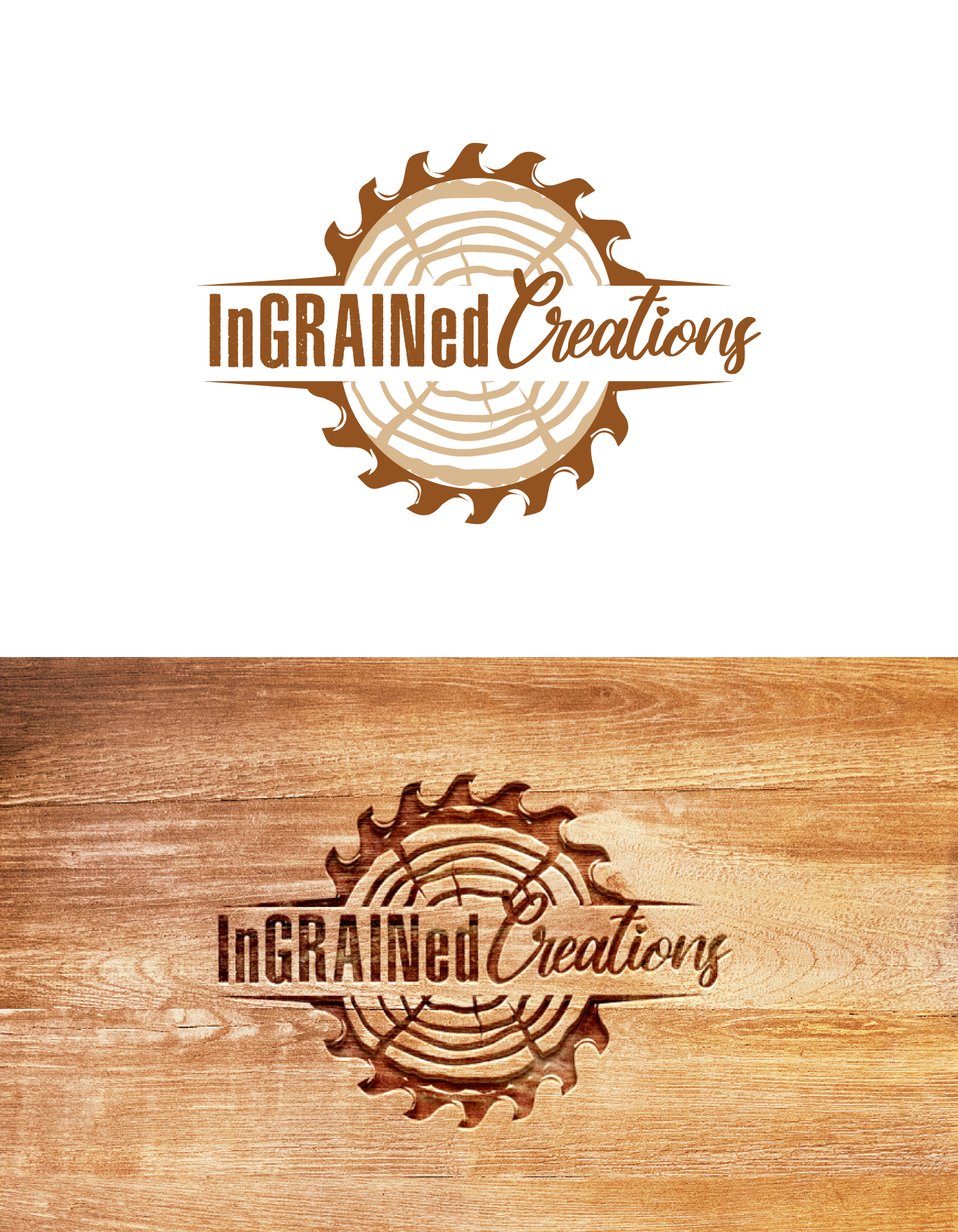 Diseño de Logo por Farhad Kreative para InGRAINed Creations, LLC. | Diseño #35179672