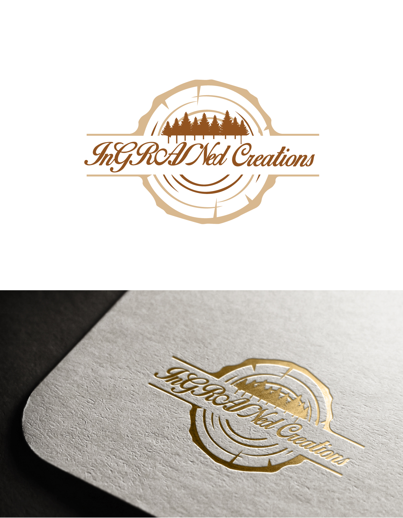 Logo Design by Farhad Design for InGRAINed Creations, LLC. | Design #35182526