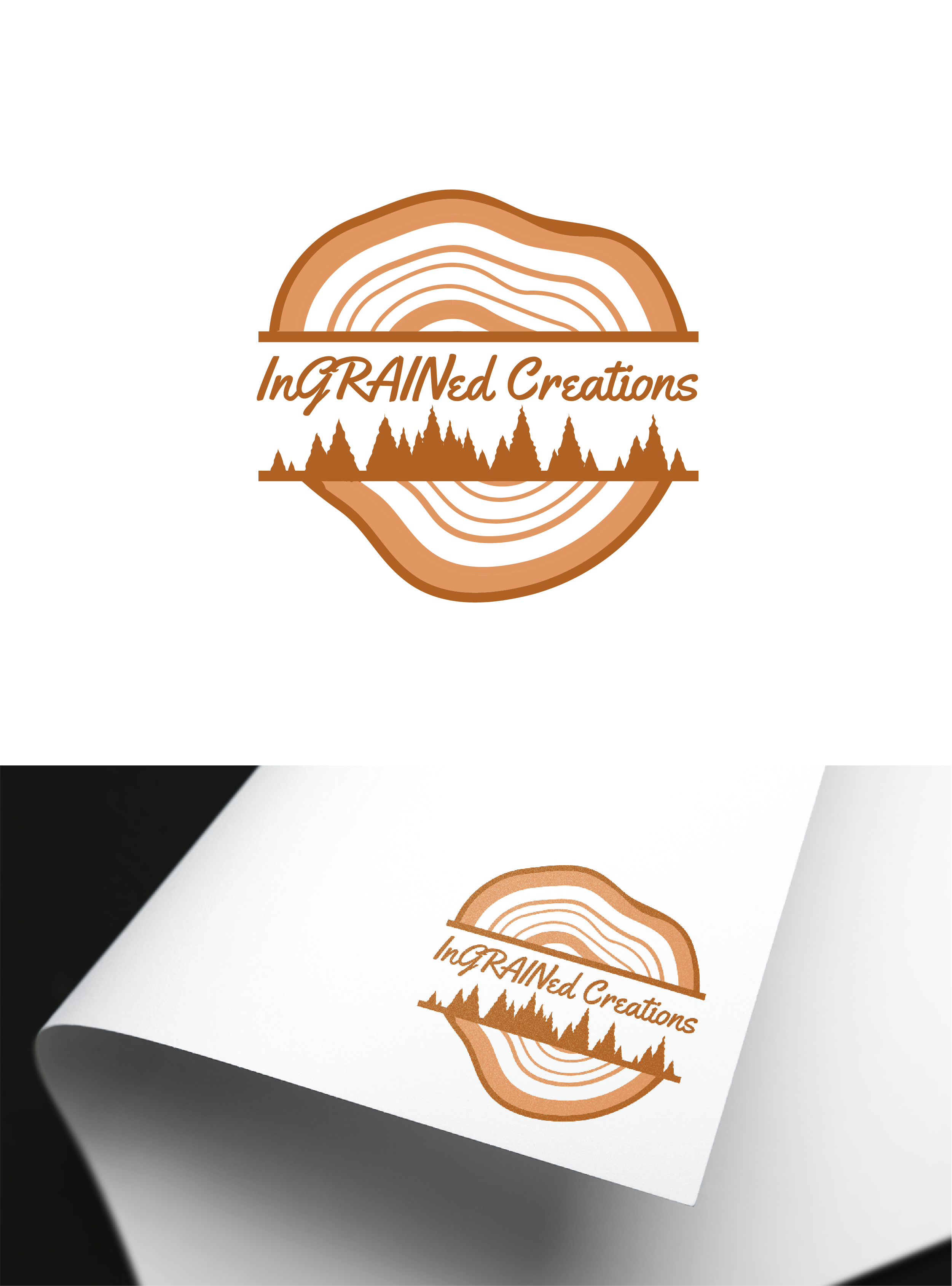 Logo Design by Fezy Design Studio for InGRAINed Creations, LLC. | Design #35175552