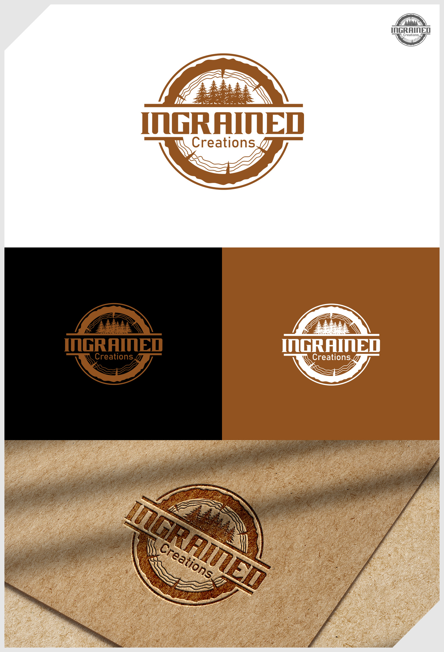 Diseño de Logo por IDesign1606 para InGRAINed Creations, LLC. | Diseño #35182073