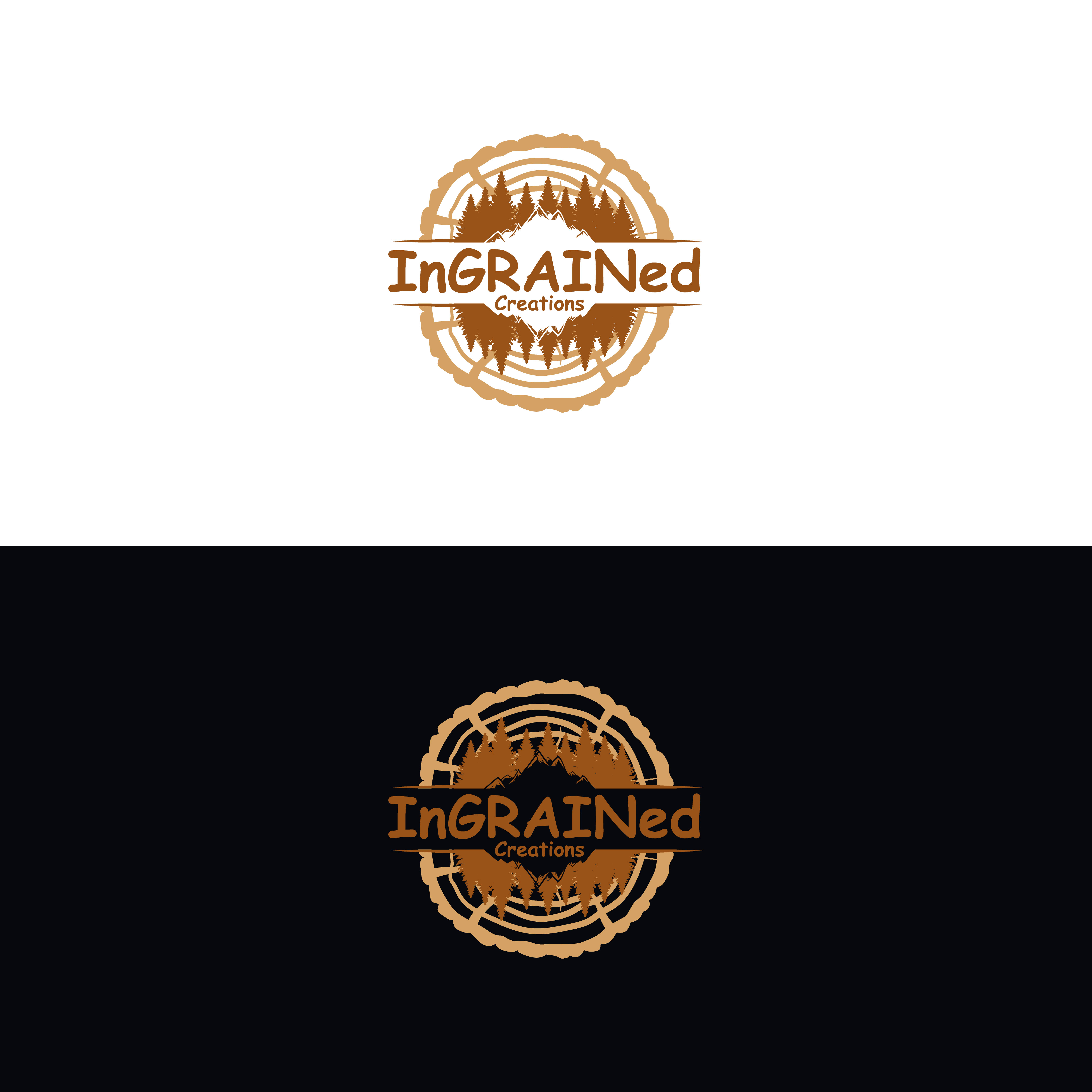 Logo Design by Jalal01 for InGRAINed Creations, LLC. | Design #35181593