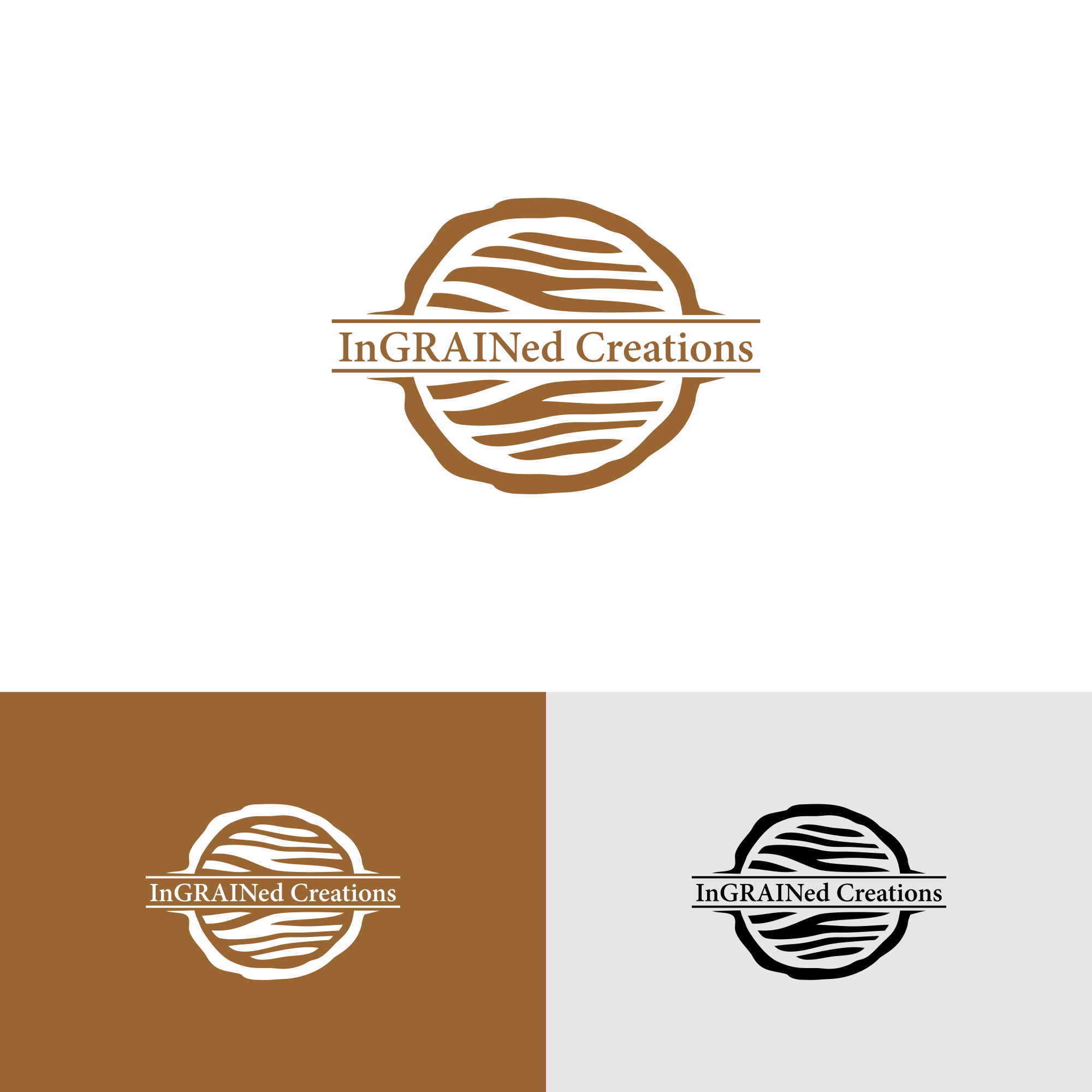Logo Design by ni9 for InGRAINed Creations, LLC. | Design #35208537