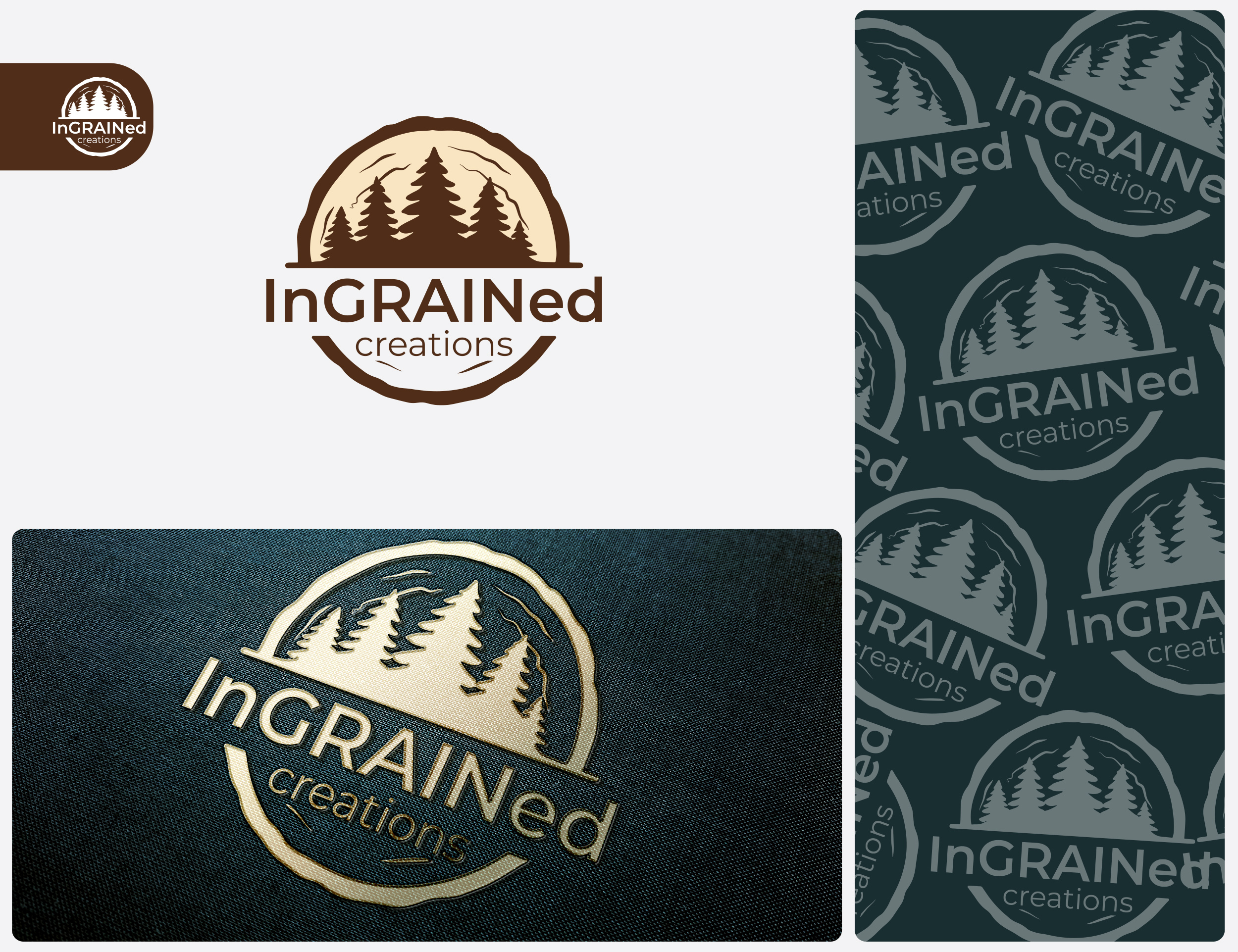 Logo Design by Bakuta Design for InGRAINed Creations, LLC. | Design #35179204