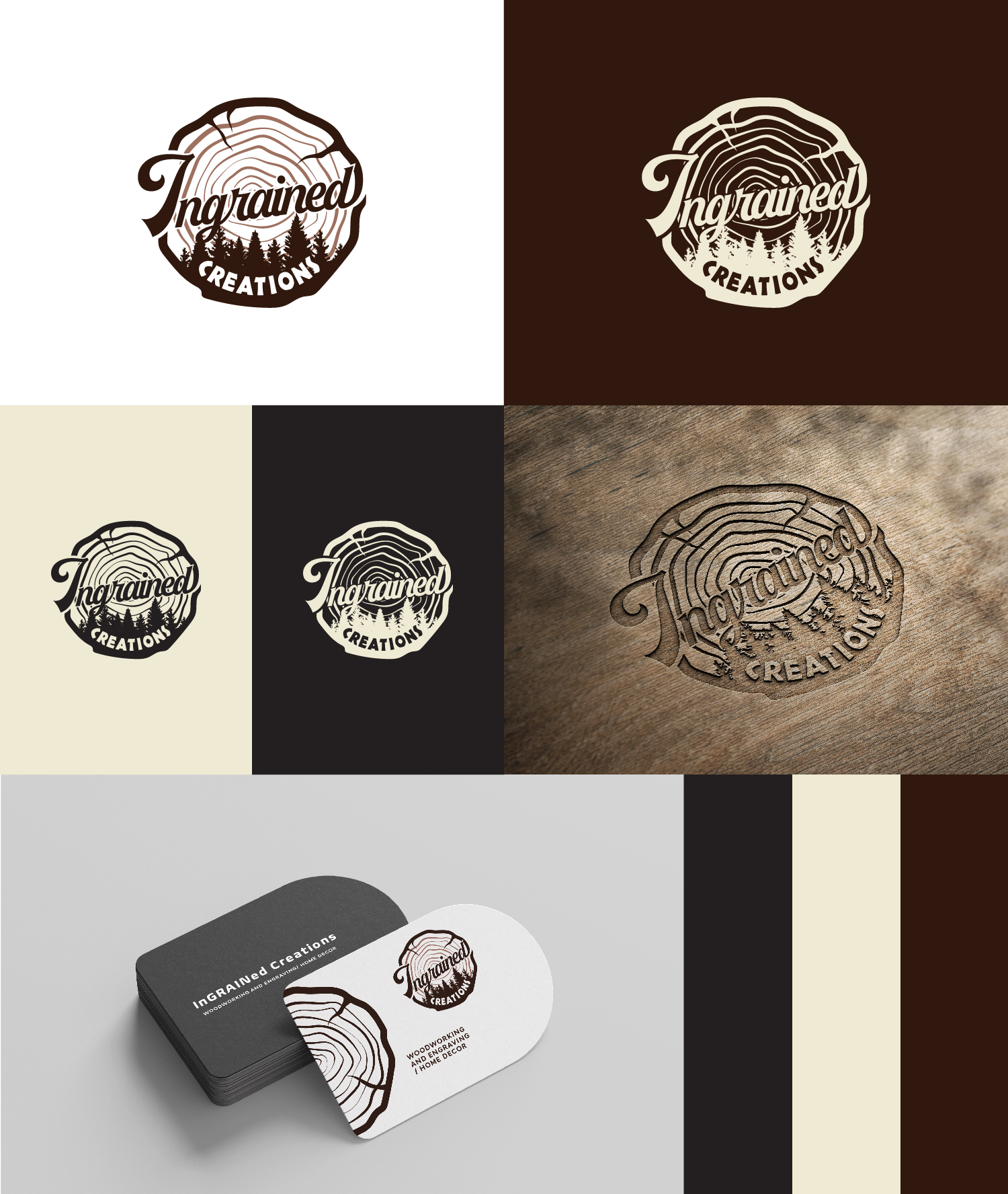 Diseño de Logo por Global tech para InGRAINed Creations, LLC. | Diseño #35182858