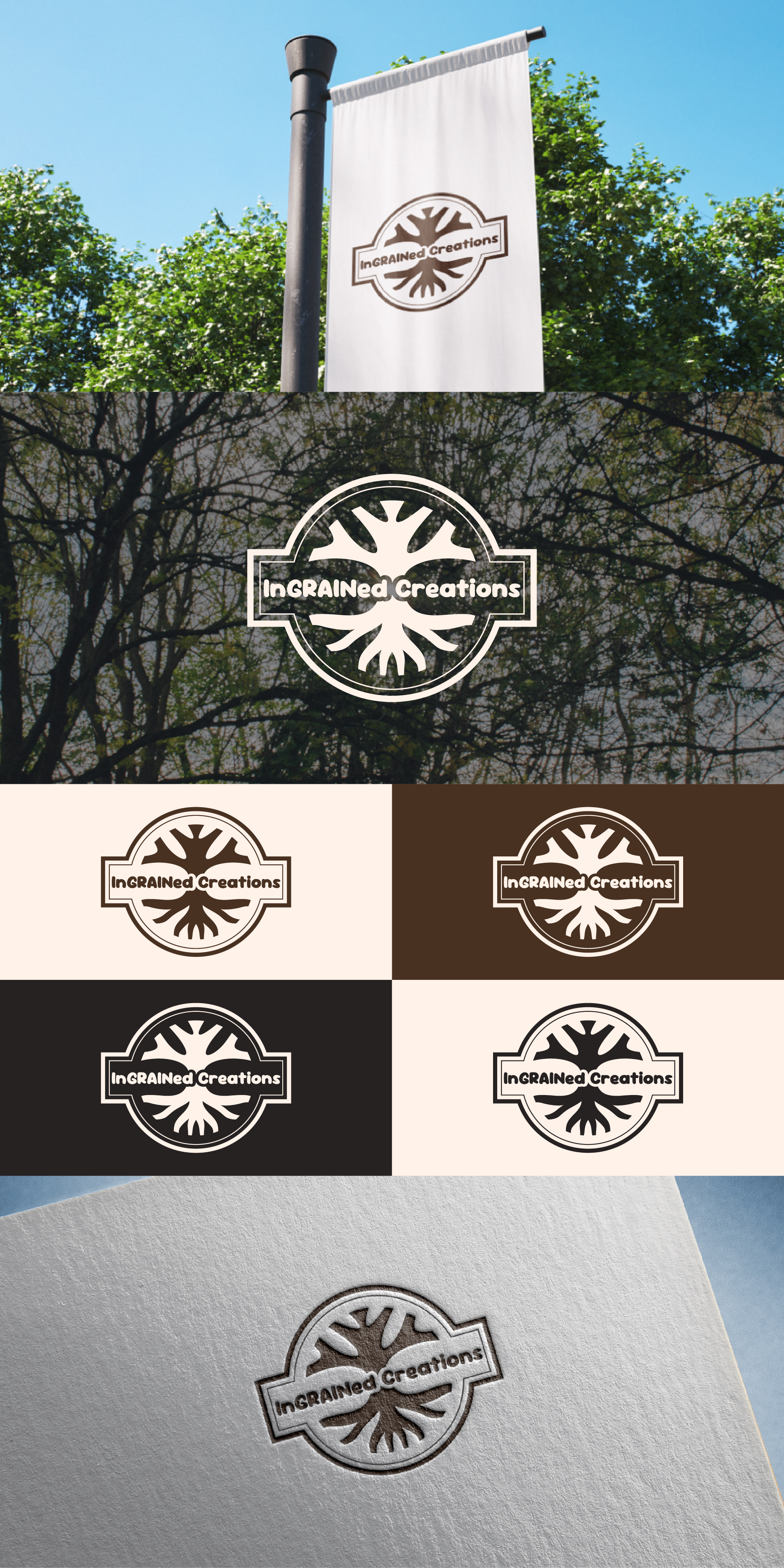 Logo Design by Boril Std for InGRAINed Creations, LLC. | Design #35209969