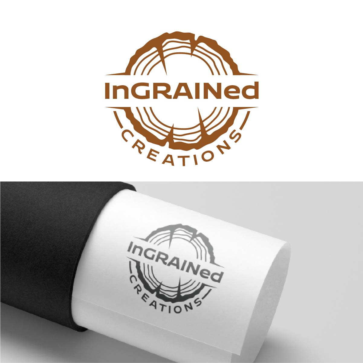 Logo Design by fly  design for InGRAINed Creations, LLC. | Design #35180947