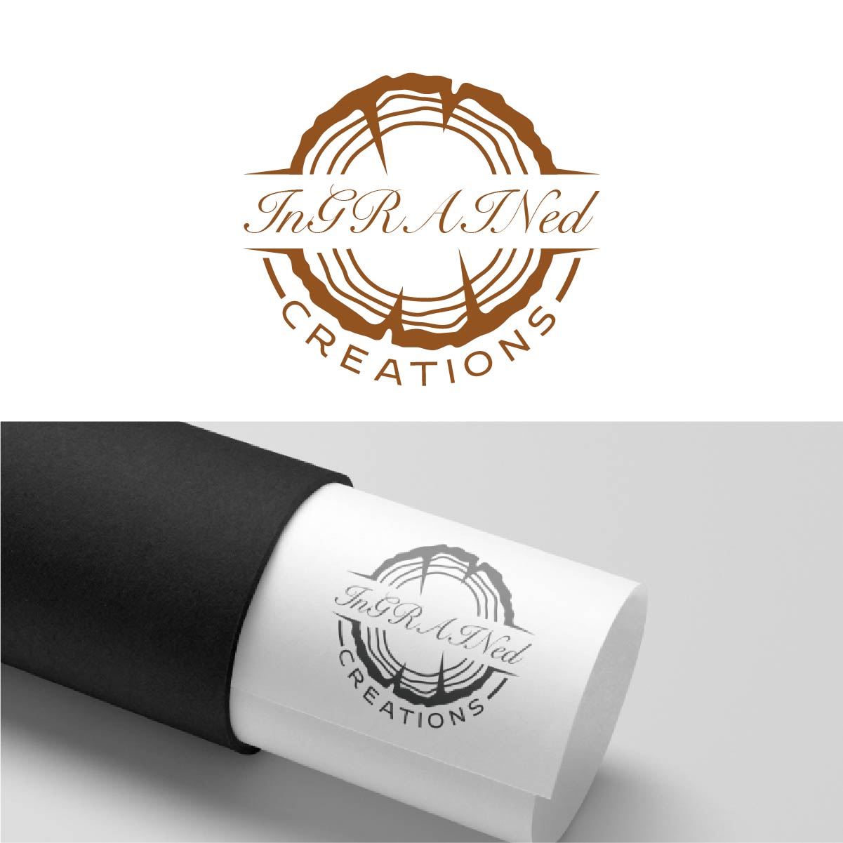 Logo Design by fly  design for InGRAINed Creations, LLC. | Design #35186492