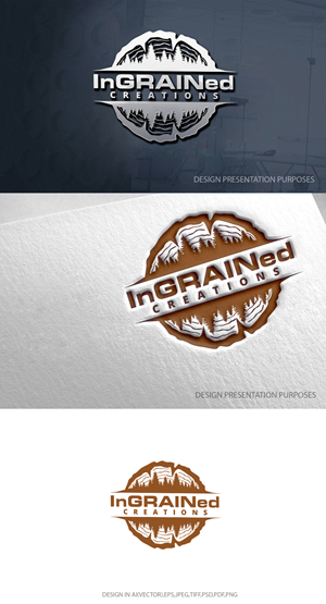 Logo Design by zebronicgraphic for InGRAINed Creations, LLC. | Design: #35179962